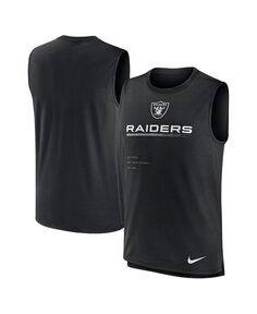 Мужская черная тренировочная майка Las Vegas Raiders Muscle Trainer Nike, черный