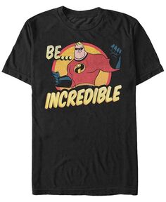 Мужская футболка с короткими рукавами Disney Pixar «Суперсемейка, будь невероятна» Fifth Sun, черный