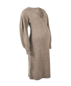 Платье-свитер Eva из смесовой шерсти для беременных Emilia George, черный
