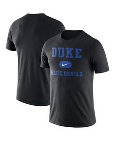 Мужская черная футболка Duke Blue Devils Team Arch Nike, черный