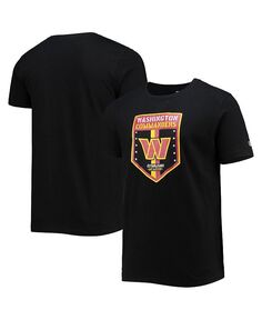 Мужская черная футболка Washington Commanders Team New Era, черный