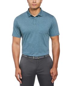 Мужская рубашка-поло для гольфа с короткими рукавами Eco Fine Line PGA TOUR, цвет Mallard Blue