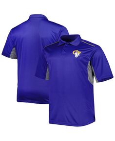 Мужская цветная рубашка-поло Royal Los Angeles Rams Big and Tall Team Profile, синий