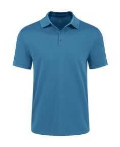 Мужская рубашка-поло из смесового хлопка пике классического кроя Big &amp; Высокий Mio Marino, цвет Aegean blue