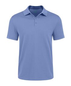 Мужская рубашка-поло из смесового хлопка пике классического кроя Big &amp; Высокий Mio Marino, цвет Sky blue
