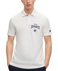 Коллекция мужских рубашек-поло BOSS by Hugo Boss x NFL, цвет Dallas Cowboys - White