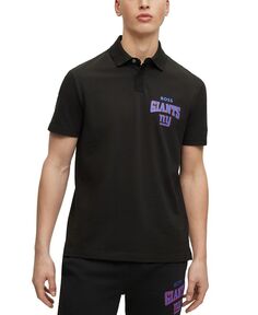 Коллекция мужских рубашек-поло BOSS by Hugo Boss x NFL, цвет New York Giants - Black