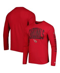 Мужская футболка с длинным рукавом Cardinal Arizona Cardinals Joint Authentic Home Stadium New Era, красный