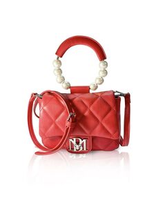 Женская стеганая мини-сумка с клапаном Badgley Mischka, цвет Red