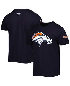 Мужская темно-синяя футболка Denver Broncos Mash Up Pro Standard, цвет Navy