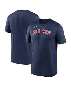 Мужская темно-синяя футболка Boston Red Sox New Legend с надписью Nike, синий