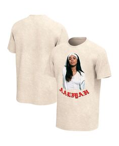 Мужская светло-коричневая футболка с рисунком Aaliyah Philcos, тан/бежевый