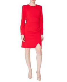 Женское платье-футляр с вырезом на спине julia jordan, красный