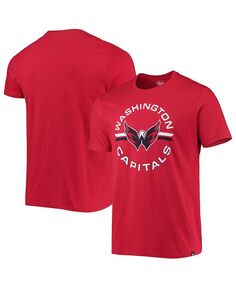 Мужская красная футболка Washington Capitals Assist Super Rival &apos;47 Brand, красный