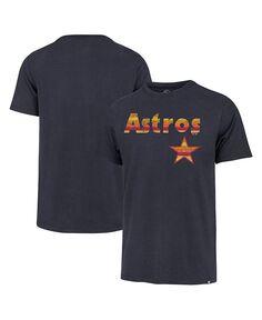 Мужская темно-синяя потертая футболка Houston Astros Premier Franklin &apos;47 Brand, синий