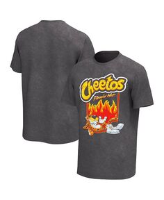 Мужская черная рваная футболка Cheetos Flamin&apos; Hot Washed Philcos, черный