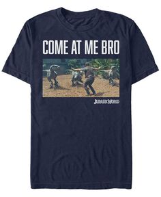 Мужская футболка с коротким рукавом Jurassic World Come At Me Bro Fifth Sun, синий