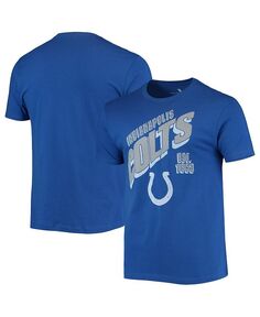 Мужская футболка Royal Indianapolis Colts с наклоном Junk Food, цвет Royal