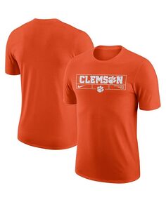 Мужская оранжевая футболка Clemson Tigers Wordmark Stadium Nike, оранжевый