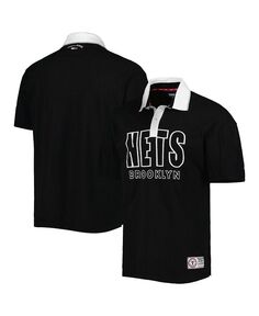 Мужская черная рубашка-поло Brooklyn Nets Stanley Pique Tommy Jeans, черный