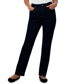 Женские джинсы прямого кроя с высокой посадкой, стандартной, короткой и длинной длины Style &amp; Co, цвет Dark Indigo