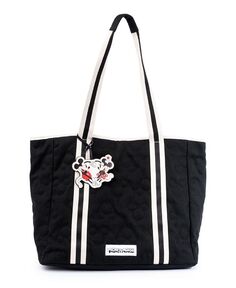 стеганая большая сумка из коллаборации с Disney Mickey Skinnydip London, черный