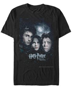Мужская футболка с короткими рукавами и плакатом Гарри Поттера «Узник Азкабана» Гарри Рона и Гермионы Fifth Sun, черный