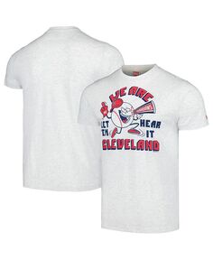 Мужская серая футболка Cleveland Guardians Doddle Collection We Are Cleveland Tri-Blend Homage, серый