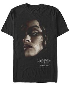 Мужская футболка с короткими рукавами и плакатом «Гарри Поттер» с Беллатрикс Лестрейндж Fifth Sun, черный