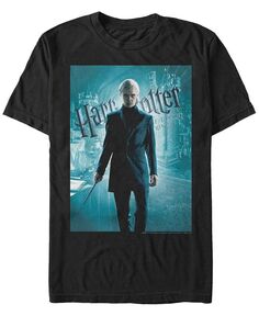 Мужская футболка с короткими рукавами и плакатом «Гарри Поттер» Принц-полукровка Драко Малфой Fifth Sun, черный