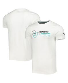 Мужская белая футболка с логотипом Mercedes-AMG Petronas F1 Team 2023 Puma, белый