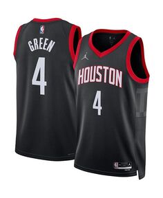 Мужская брендовая майка Jalen Green Black Houston Rockets 2022/23 Statement Edition Swingman Jordan, черный