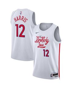 Мужская и женская майка Tobias Harris White Philadelphia 76ers 2022/23 Swingman — City Edition Nike, белый