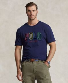 Мужской большой &amp; Высокая футболка с логотипом Polo Ralph Lauren, цвет Cruise Navy