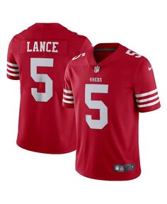 Мужская майка Trey Lance Scarlet San Francisco 49ers Vapor Limited Nike, красный