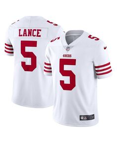 Мужская белая майка Trey Lance San Francisco 49ers Vapor Limited Nike, белый