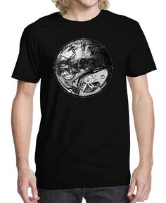 Мужская футболка с рисунком Clockwork Earth Beachwood, черный