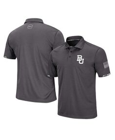 Мужская темно-серая рубашка-поло с цифровым камуфляжем Baylor Bears OHT в военном стиле Colosseum, серый