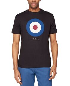 Мужская футболка с короткими рукавами и рисунком Signature Target Ben Sherman, черный