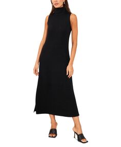 Женское платье-свитер миди с высоким воротником MSK, черный