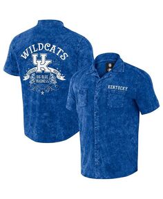 Мужская рубашка на пуговицах из коллекции Darius Rucker от Royal Kentucky Wildcats Team Fanatics, синий