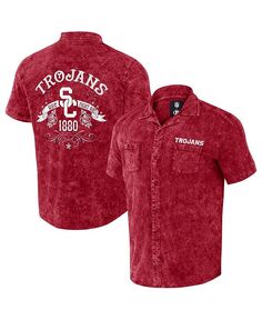 Мужская рубашка на пуговицах из коллекции Darius Rucker от Cardinal USC Trojans Team Color Fanatics, красный