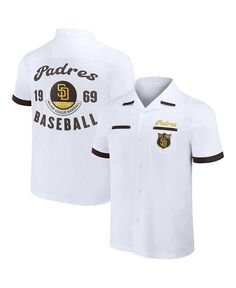 Мужская рубашка для боулинга на пуговицах Darius Rucker Collection от White San Diego Padres Fanatics, белый
