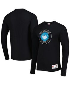 Мужская черная футболка с длинным рукавом Charlotte FC Legendary Mitchell &amp; Ness, черный
