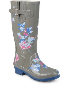 Женские резиновые сапоги Mist Rainboot Journee Collection, цвет Grey