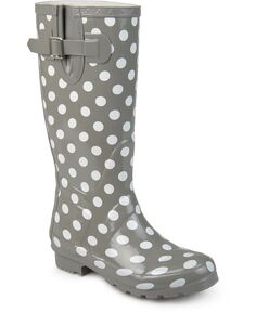 Женские резиновые сапоги Mist Rainboot Journee Collection, цвет Grey Dot