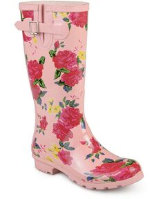 Женские резиновые сапоги Mist Rainboot Journee Collection, цвет Pink