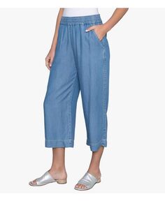 Женские городские брюки Tencel джинсовая ткань Stella Carakasi, синий