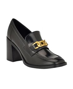 Женские туфли-лодочки без шнуровки Roberte на блочном каблуке Calvin Klein, черный