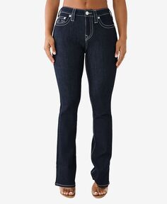 Женские джинсы с пышной кокеткой Becca без клапанов True Religion, синий